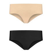 Bye Bra - Invisible Panties (Nude & Black 2-Pack) XL