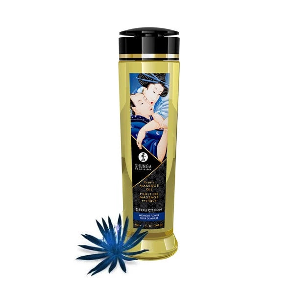 Shunga - Massage Oil Seduction Midnight Flower 240 ml