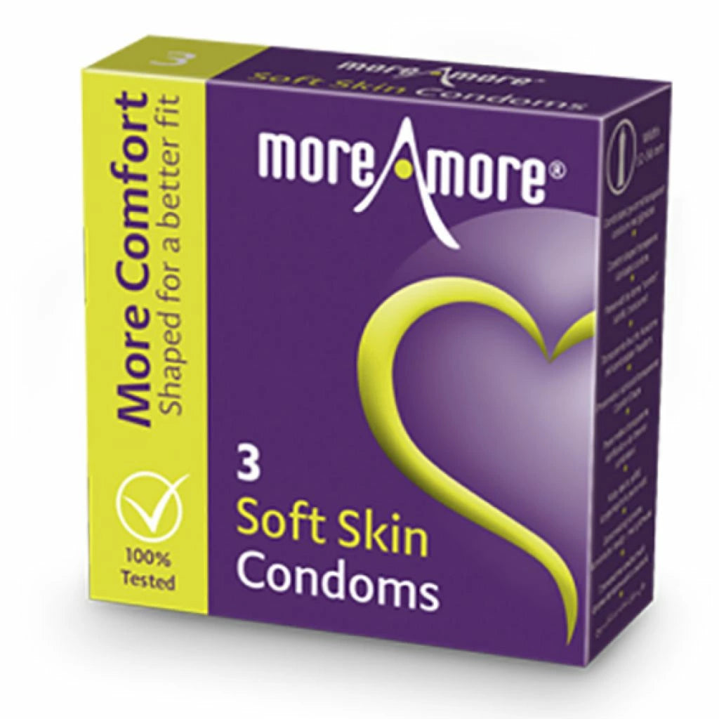 MoreAmore - Soft Skin Condoms 3 pcs