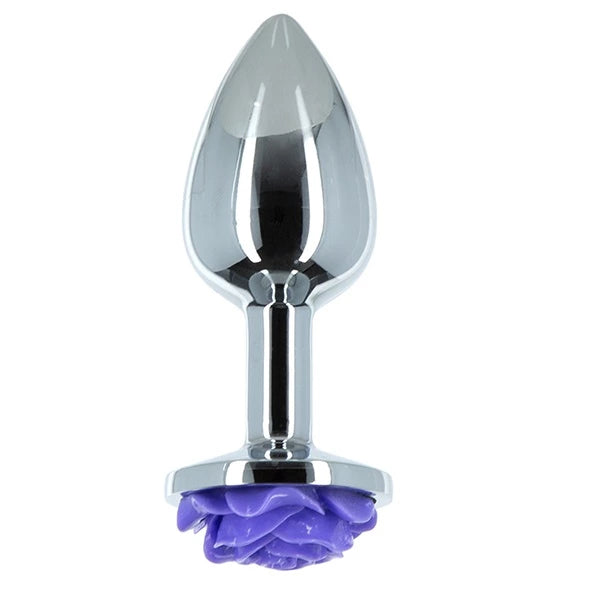 Lux Active - Metal Butt Plug Purple Rose