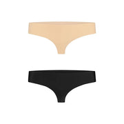 Bye Bra - Invisible String (Nude & Black 2-Pack) XL