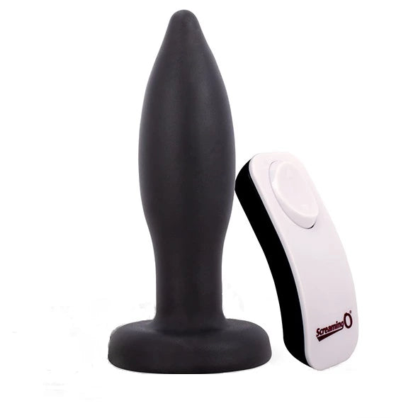 The Screaming O - Vibrating Plug Black