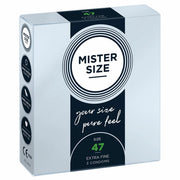 Mister Size - 47 mm Condoms 3 Pieces