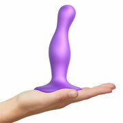 Strap-On-Me - Dildo Plug Curvy Metallic Purple L