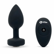 B-Vibe - Vibrating Jewel Plug M/L Black Diamond