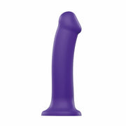 Strap-On-Me - Dual Density Bendable Dildo Purple L