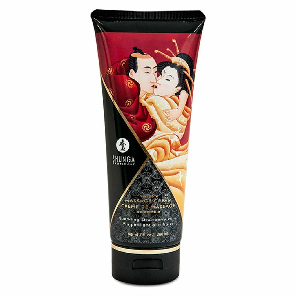 Shunga - Massage Cream Sparkling Strawberry Wine 200 ml