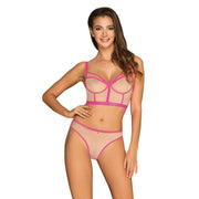 Obsessive - Nudelia 2-pcs Set Pink S/M