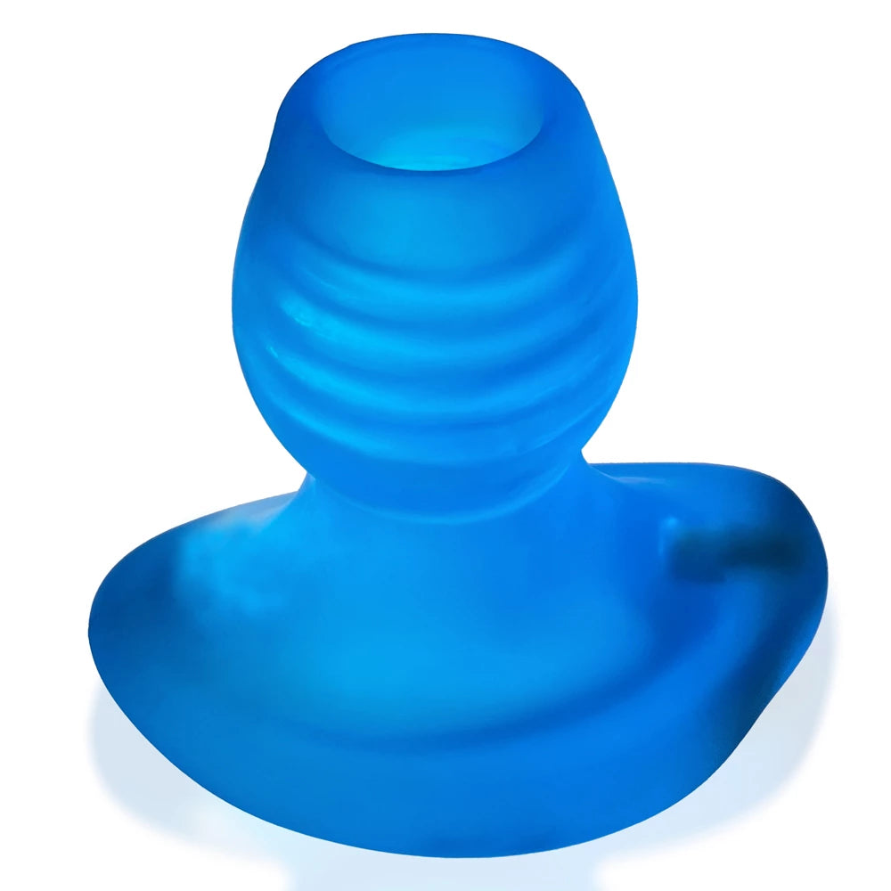 Oxballs - Glowhole-1 Hollow Buttplug with Led Insert Blue Morph Small