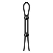 Nexus - Forge Double Adjustable Lasso Silicone Cock Ring Black