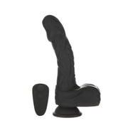 Naked Addiction - Rotating & Thrusting Vibrating Dildo with Remote 23 cm Black