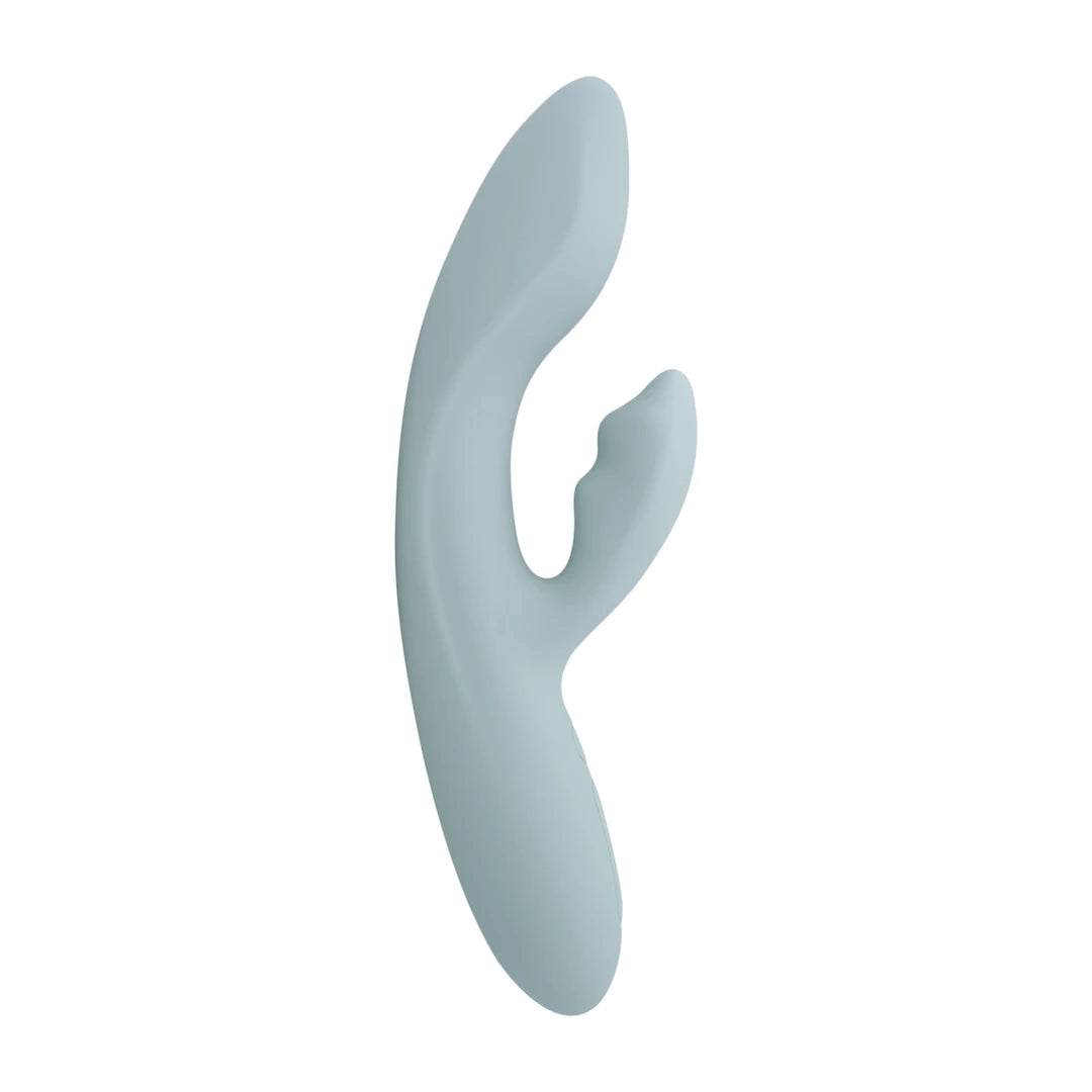 Svakom - Chika App-Controlled Warming G-spot and Clitoris Vibrator Turquoise Grey