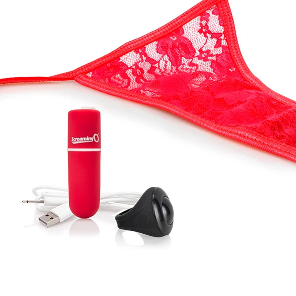 The Screaming O - Charged Remote Control Panty Vibe Red