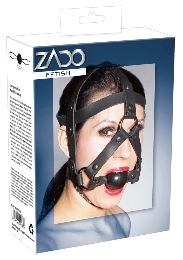 Leather Head Harness & Gag