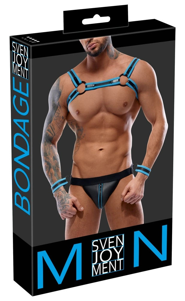 Men's Jock set black/blue S