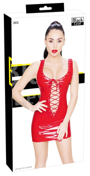 Vinyl Dress red S