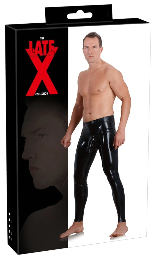 Men's Latex Leggings Sleeve S