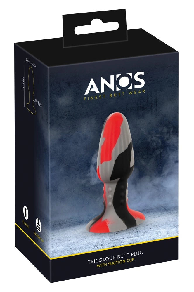 ANOS Triple Color Butt Plug w