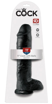 KC 11" Cock with Balls Dark