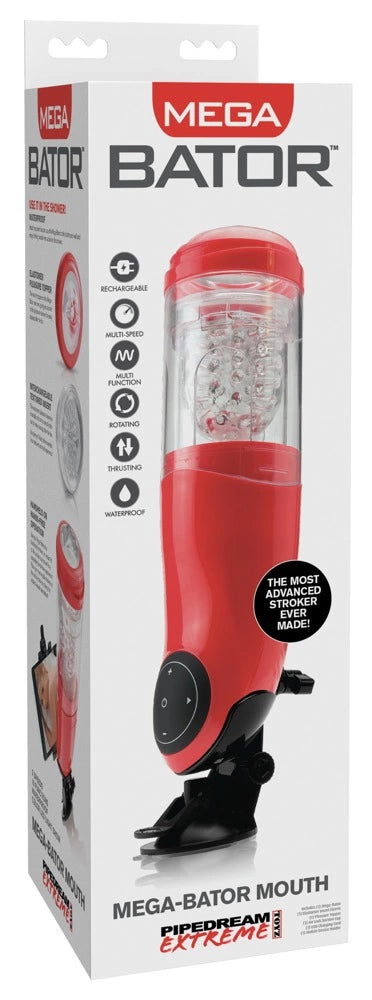 PET Mega-Bator Mouth Red/Clear