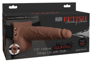 Fetish Fantasy Series - Uprząż Strap-On Z Dildo Z Wytryskiem 21,6 cm Brązowe