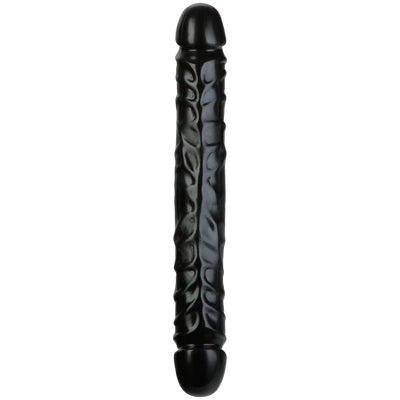 Jr. Veined Double Header - Dildo with Double Ends - 12 / 30 cm