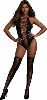 Teddy and Stockings Diamond - One Size - Black