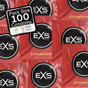 EXS Strawberry - Condoms - 100 Pieces