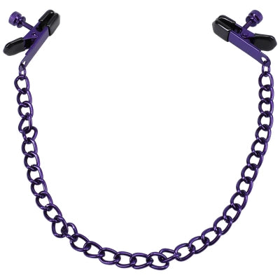 Chained Up - Nipple Clamps - Purple