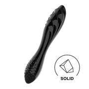 Dazzling Crystal 1 - Glass Dildo - Black