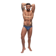 Enhancer Thong - L/XL - Antique Blue