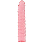 Sunrise - Ribbed Jelly Dildo - 7 / 18 cm