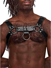 Ram - Imitation Leather Harness - One Size - Black