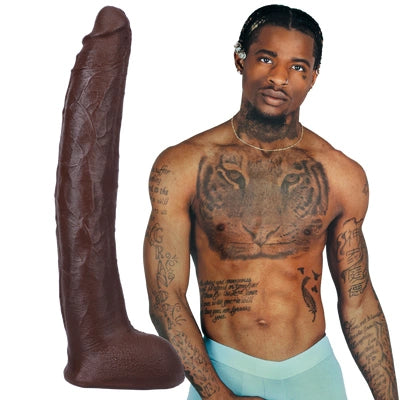 Damion Dayski - Realistic ULTRASKYN Dildo - 12 / 30 cm - Chocolate