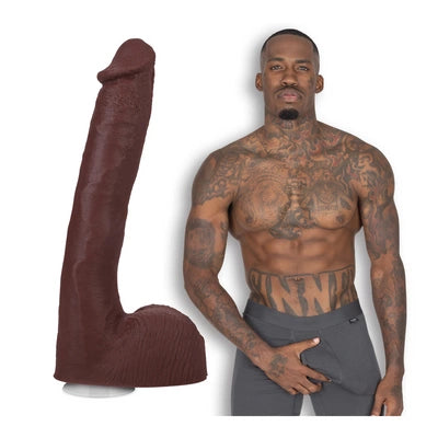 Pressure - Realistic ULTRASKYN Dildo - 10 / 25 cm - Chocolate