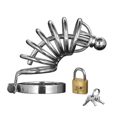 Asylum - Chastity Cage with 6 Rings - M/L