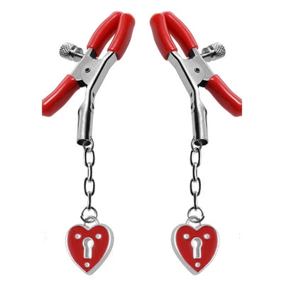 Charmed Heart Padlock - Nipple Clamps