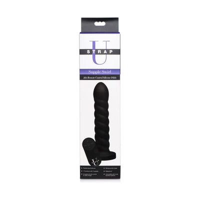 Smooth Swirl - Silicone Dildo with Remote Control