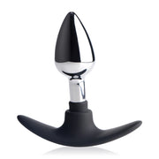 Dark Invader - Metal and Silicone Anal Plug - Small