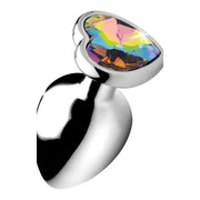 Rainbow Prism - Heart Butt Plug - Large