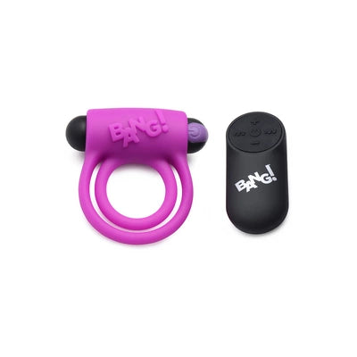 Silicone Cockring and Bullet with Remote Control