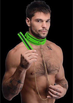 Kink in the Dark - Glow in the Dark Collar and Leash