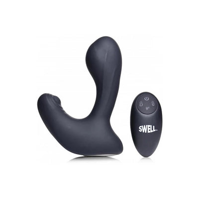 Inflatable and Tapping Prostate Vibe with Remote Control