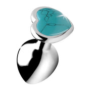 Turquoise Heart - Butt Plug - Medium