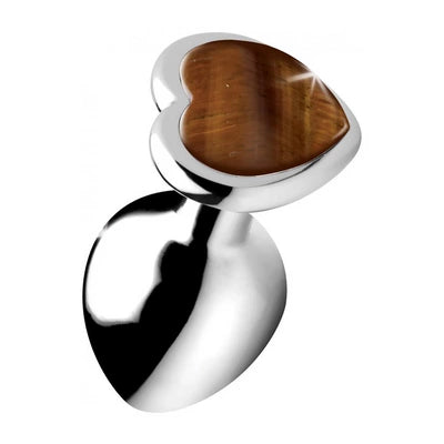 Tiger Eye Heart - Butt Plug - Medium