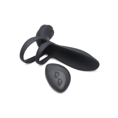 Silicone Vibrating Penis Sleeve with Remote Control