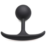 Comfort Plugs Silicone Weighted Round Plug 3.9 - Black