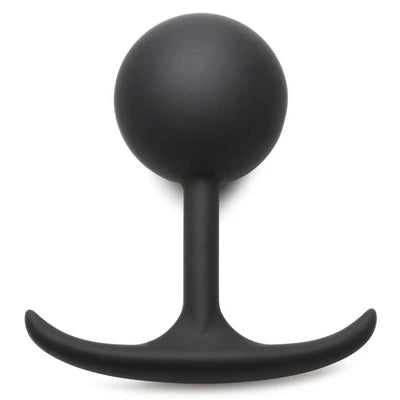 Comfort Plugs Silicone Weighted Round Plug 4.7 - Black