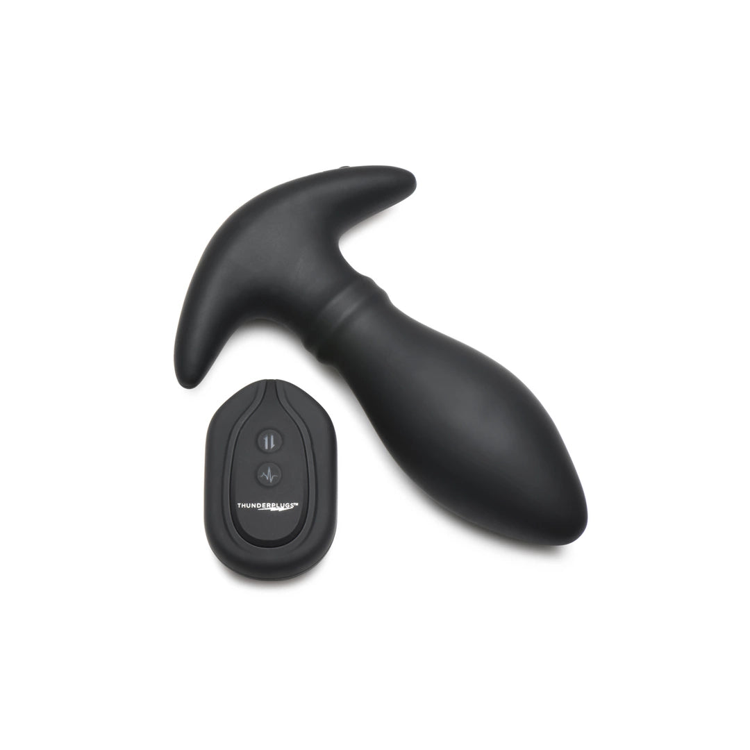 Rim Slide - Sliding Ring Silicone Butt Plug - Black