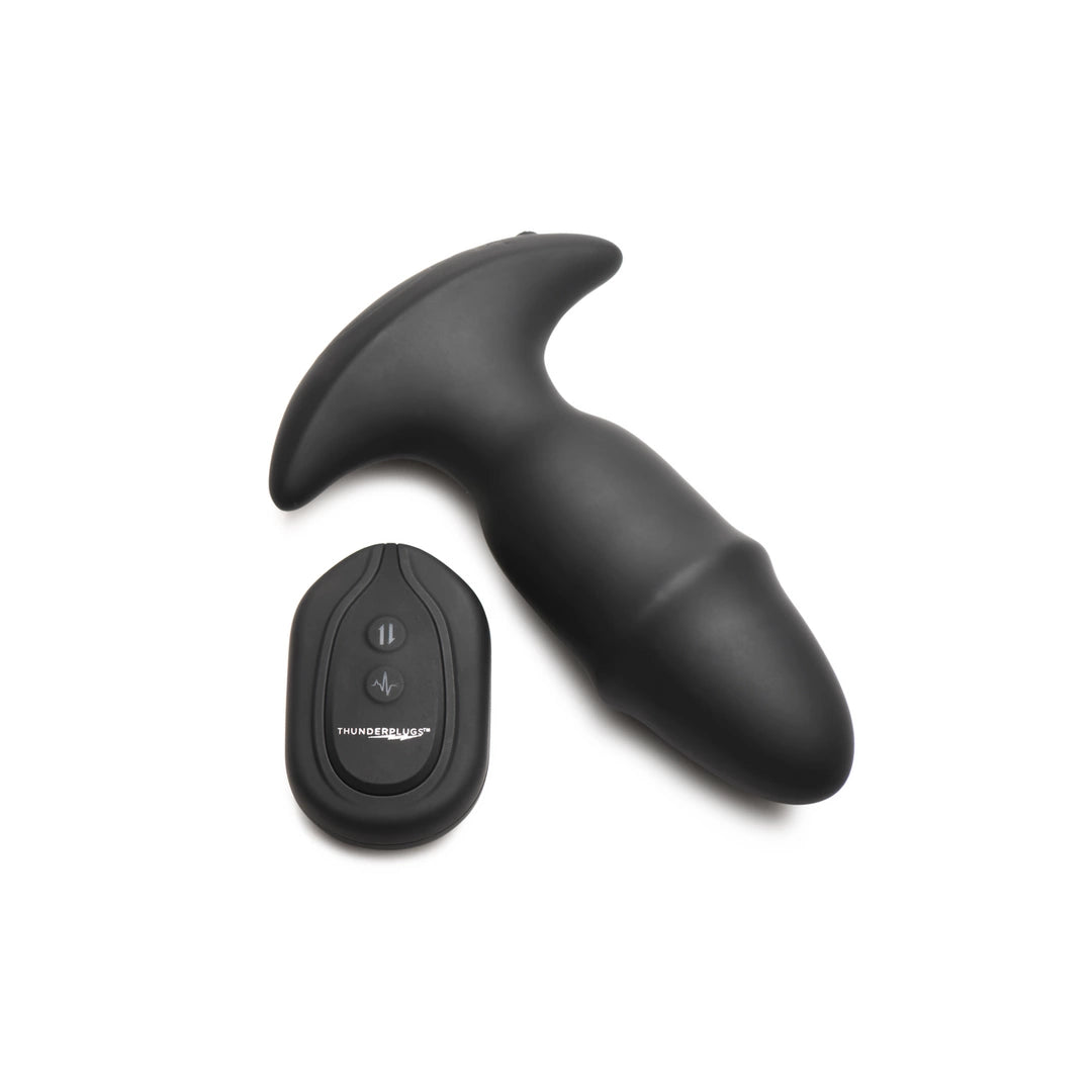 Butt Slider - Sliding Ring Silicone Missile Plug - Black